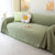 Chenille Large Throw Couch Cover Blanket with Water-Resistant for Futon, Loveseat, and L-Shaped Sofa