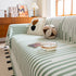 Boho Stripe Sectional Couch Cover Soft Chenille Sofa Slipcovers Blanket on The Sofa for Living Room