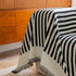 Boho Stripe Sectional Couch Cover Soft Chenille Sofa Slipcovers Blanket on The Sofa for Living Room