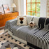 Boho Stripe Sectional Couch Cover Soft Chenille Sofa Slipcovers Blanket on The Sofa for Living Room