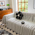 Boho Striped Jacquard Throw Sofa Slipcover Chenille Sofa Throws for Couches for Pets Kids Home Decor