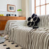 Boho Striped Jacquard Throw Sofa Slipcover Chenille Sofa Throws for Couches for Pets Kids Home Decor