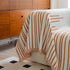 Boho Striped Jacquard Throw Sofa Slipcover Chenille Sofa Throws for Couches for Pets Kids Home Decor