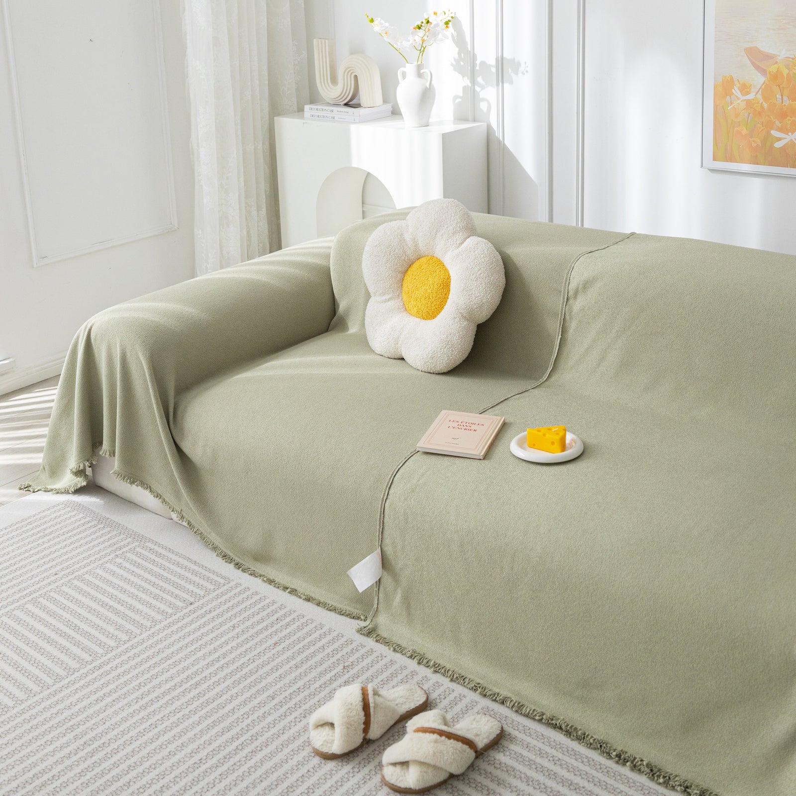 High-Tech Fabric Splash-Resistant Pet Furniture Covers for Sectionals, Dustproof Blanket for Couch