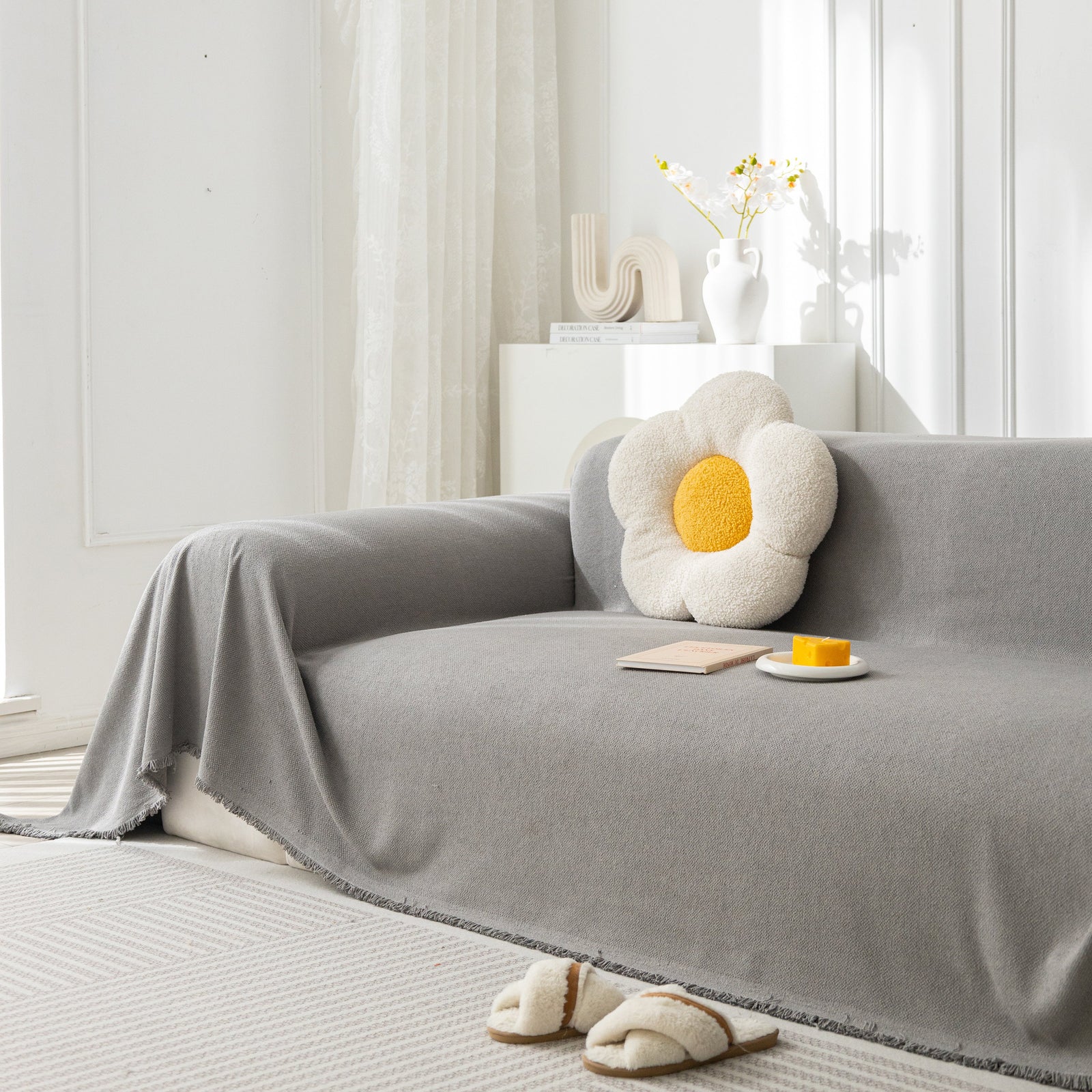 High-Tech Fabric Splash-Resistant Pet Furniture Covers for Sectionals, Dustproof Blanket for Couch