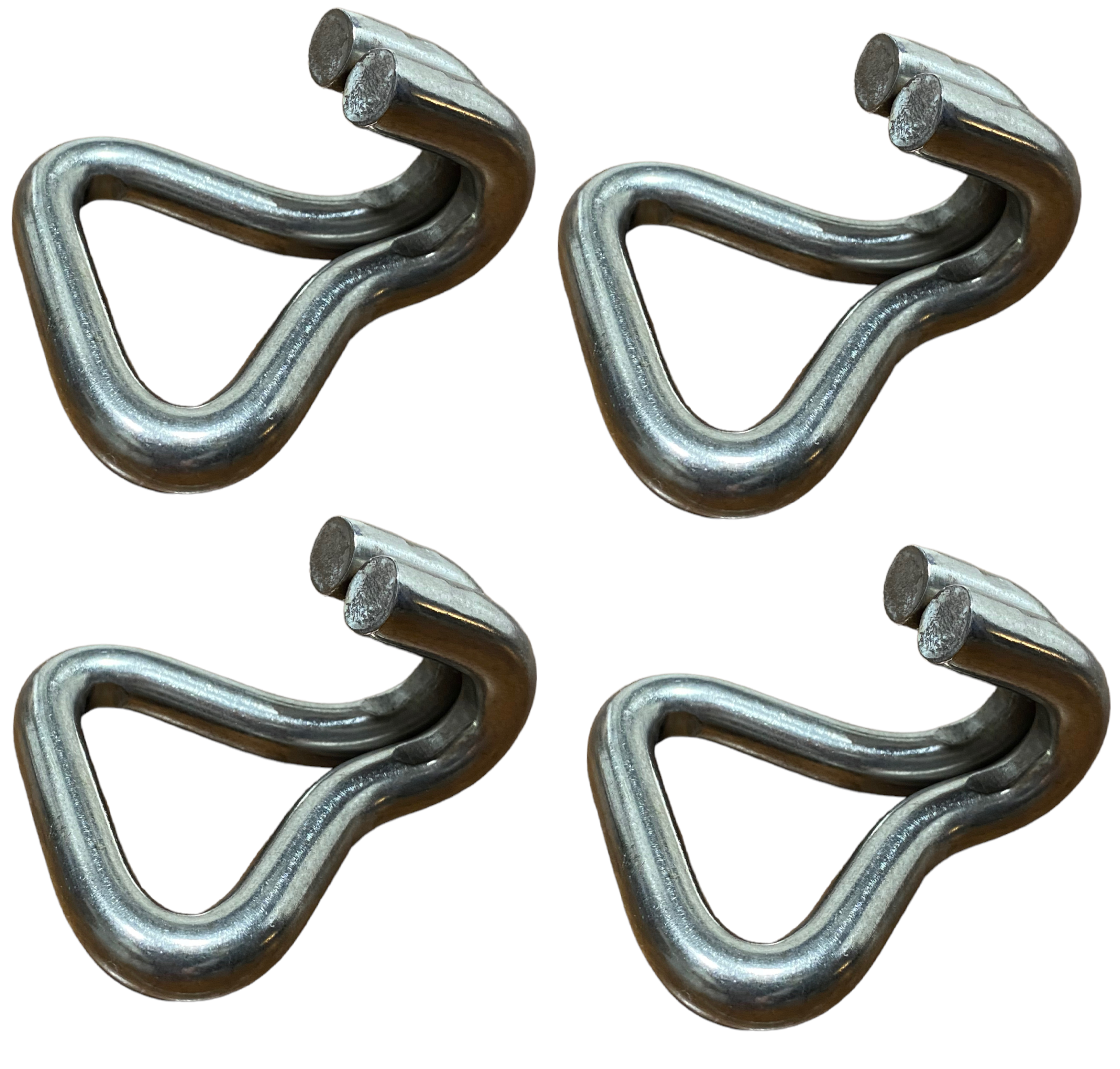 2" Stainless Steel Double "J" Hooks | 4 PACK