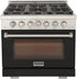 Kucht 36" Freestanding Professional Gas Range KFX3600X-BK