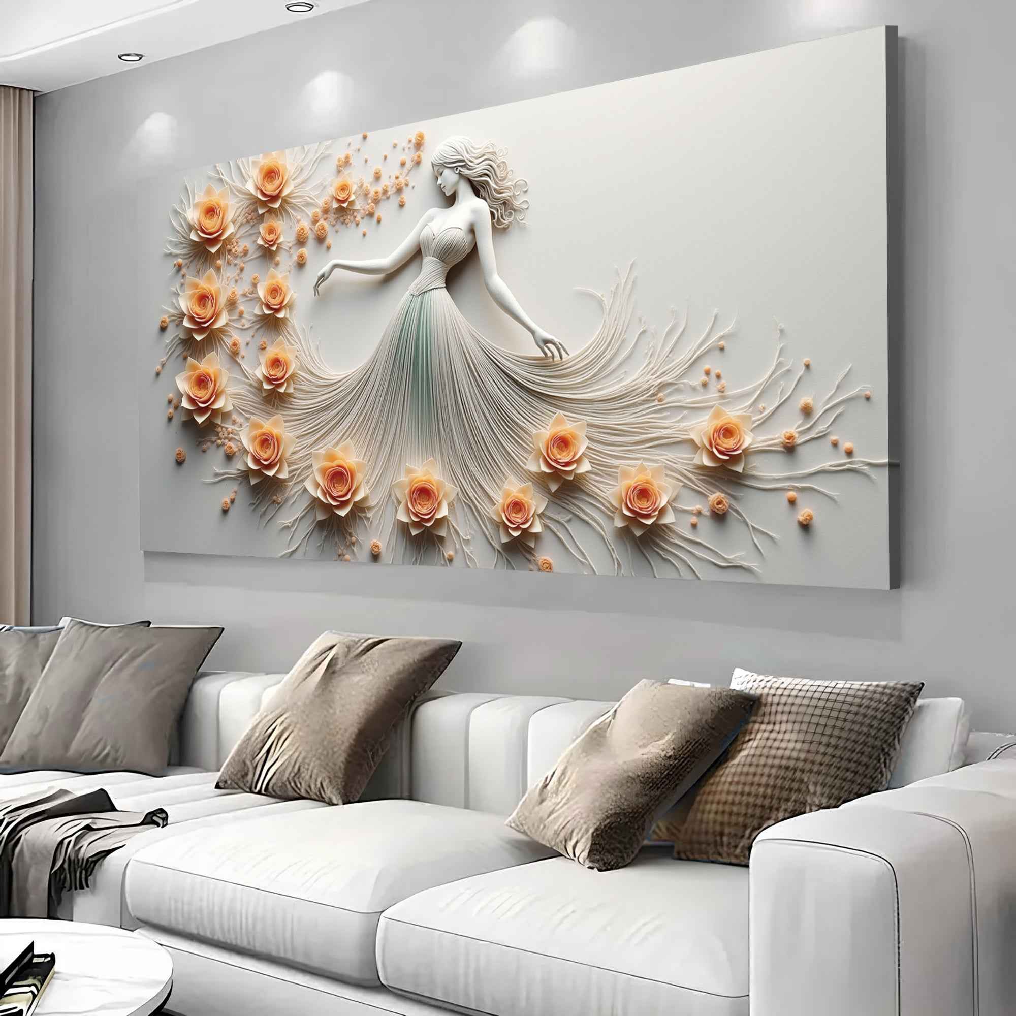Modern Minimalist Woman Dance Wall Art