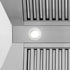 ZLINE 48" Autograph Stainless White Wall Range Hood 8654STX-WM-48