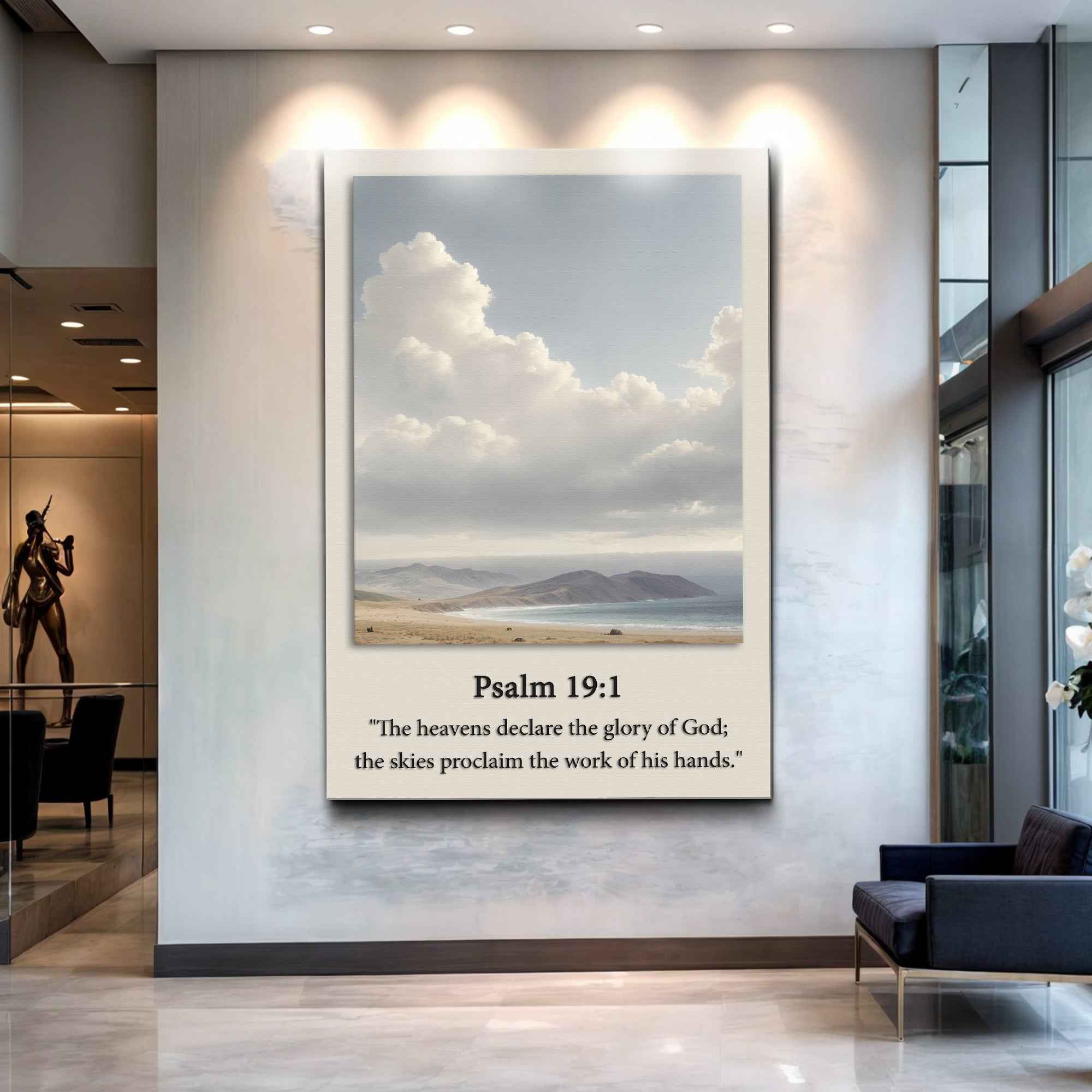 Psalm 19:1 - The Heavens Declare The Glory of God Faith Sign