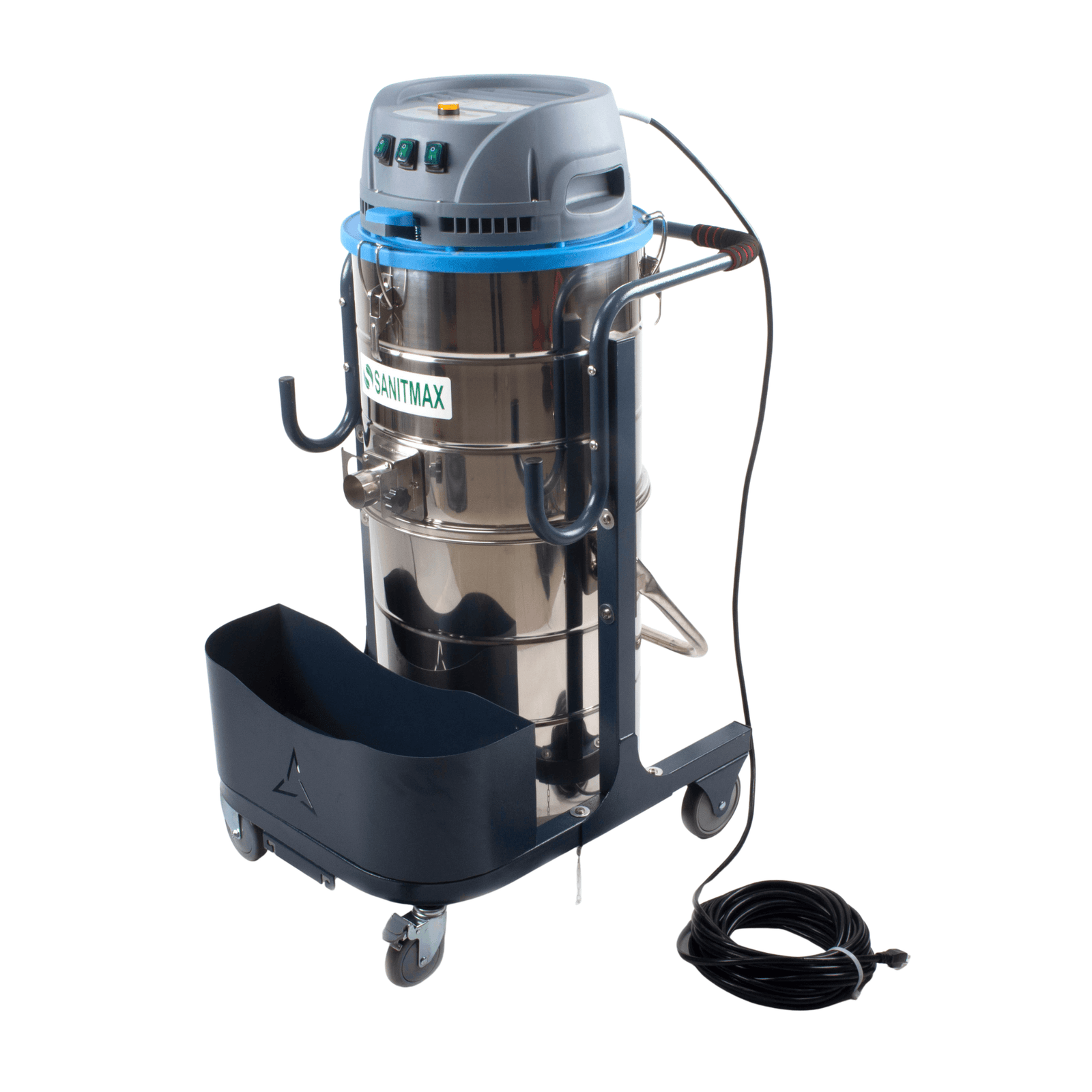 Heavy Duty Industrial Vacuum Cleaner SM100 - 26.4 Gal, 3 Motor HEPA, 212 CFM