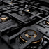 ZLINE 48" Dual Fuel Range, Gas Cooktop, Electric Convection Oven Black Stainless Steel, Champagne Bronze CDRBZ-48-CB