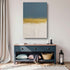 Minimalist Blue and Gold Wall Art