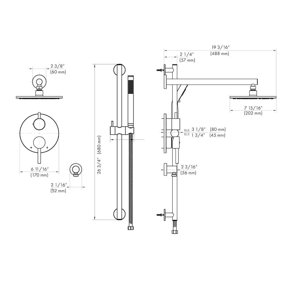 ZLINE El Dorado Shower System ELD-SHS-CH