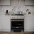 ZLINE 30" Gas Range, Convection Gas Oven, Stainless Steel,Matte Black  SGR-BLM-30