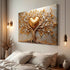 Golden Tree Heart Wall Art