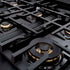 ZLINE 36" Select Dual Fuel Range Gas Cooktop Electric Convection Oven Black Stainless Steel Gold HDRBZ-36-G