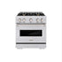 ZLINE 30" Classic Gas Range, Convection Gas Oven, Stainless Steel, Brass Burners, CGR-BR-30