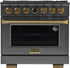 Kucht 36" Freestanding Dual Fuel Range  Liquid Propane KXP36/LP