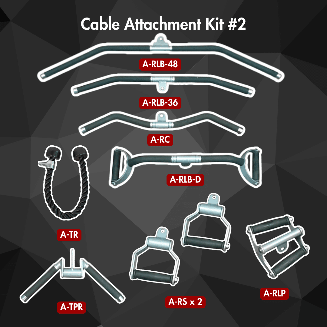 Essentials Cable Attachment Kit - Cable Attachment Kit #2 - Muscle D Fitness - 48 & 36
