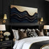 Black and Gold Minimalist Abstract Wall Art III