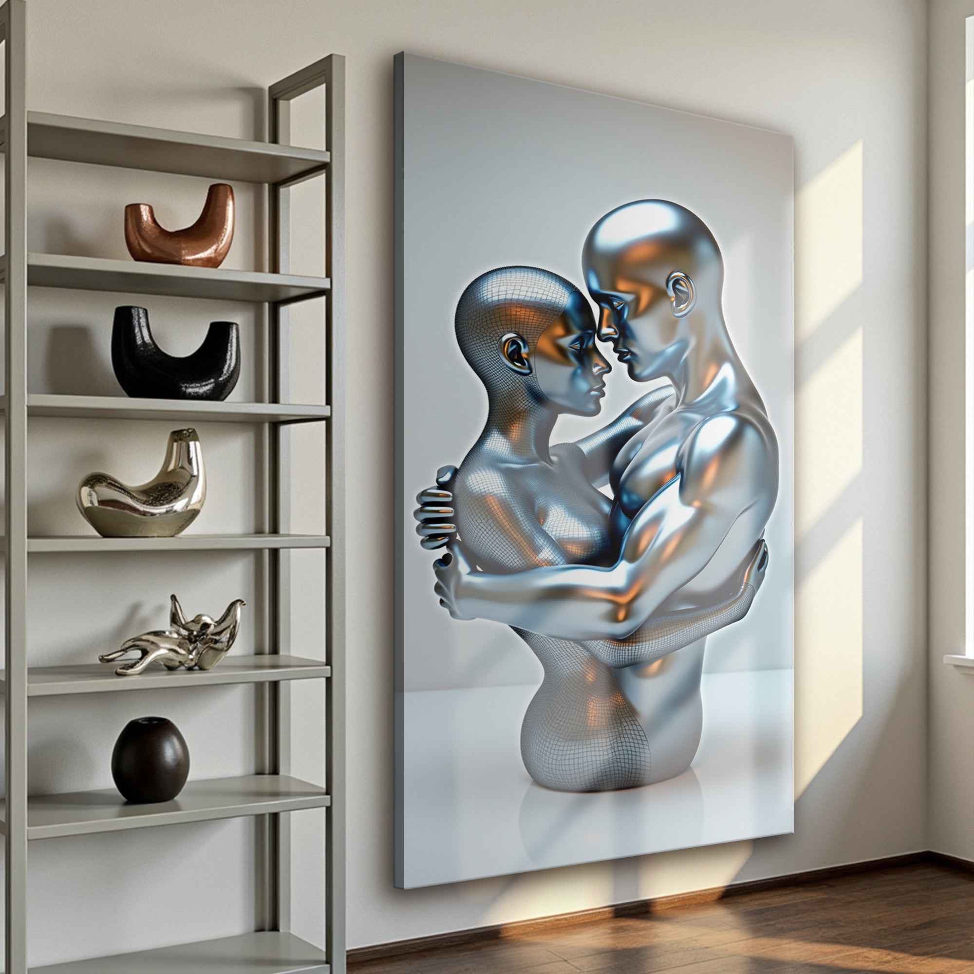 Eternal Love Figure Abstract Wall Art II