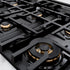 ZLINE 36"Classic Gas Range, Convection Gas Oven, DuraSnow® Stainless Steel, Matte Black CGRSZ-36-MB