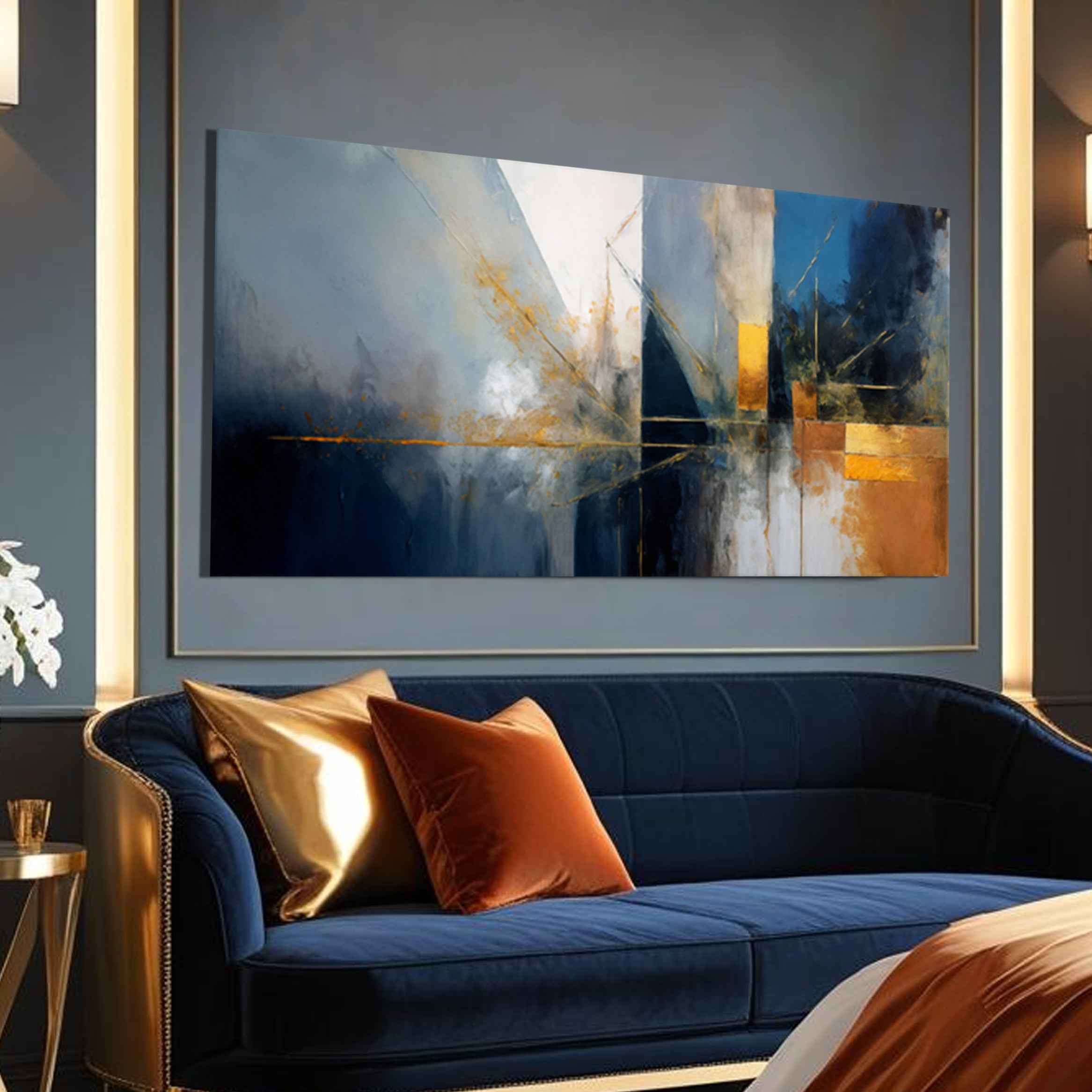 Abstract Geometric Lines Wall Art III