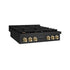 ZLINE 36" Paramount Gas Rangetop Black Stainless Steel Polished Gold SRTBZ-36-G