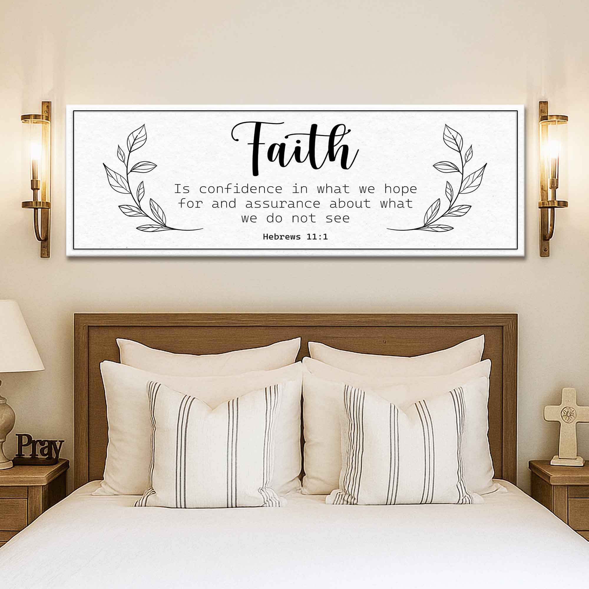 Faith Is Confidence - Hebrews 11:1 Faith Sign