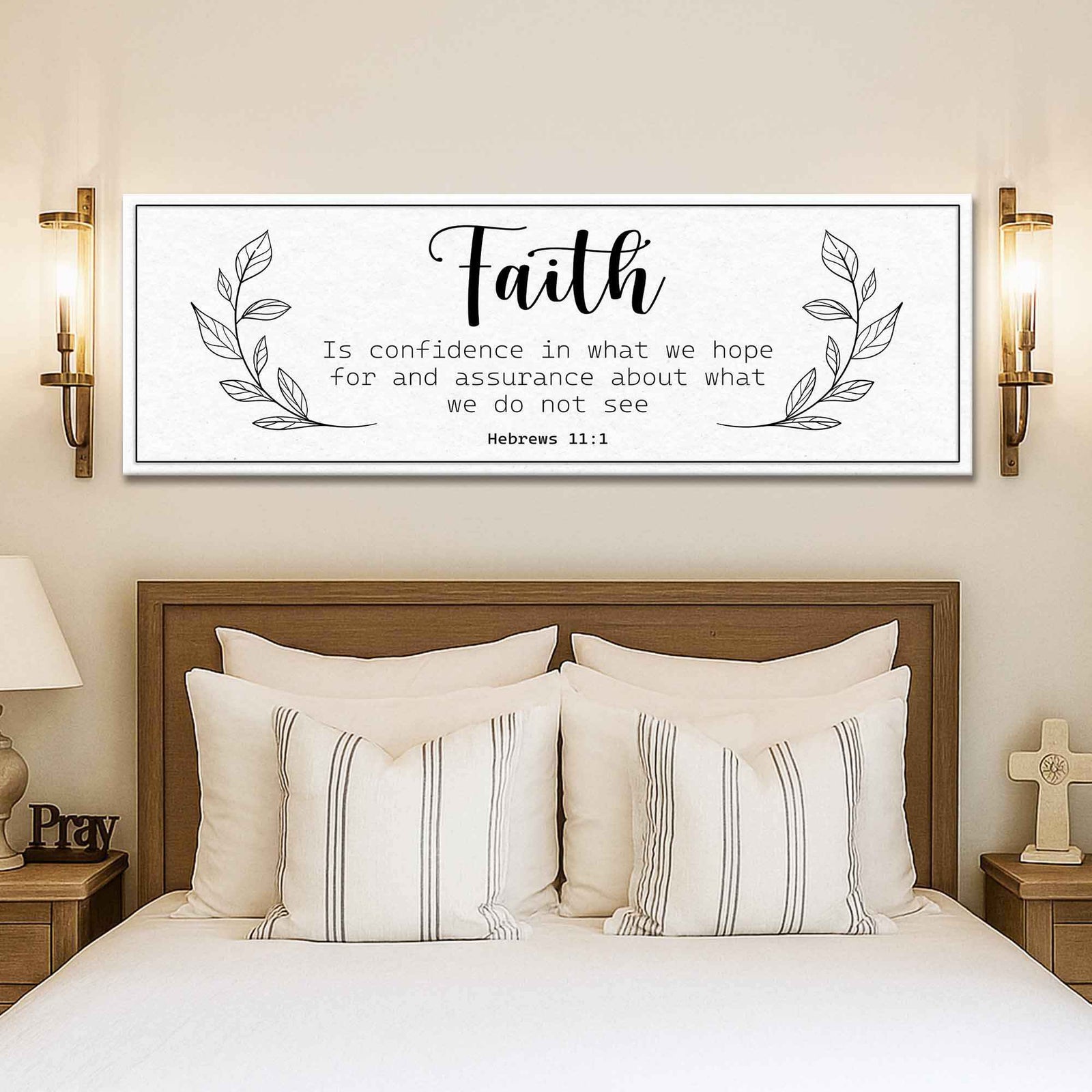Faith Is Confidence - Hebrews 11:1 Faith Sign