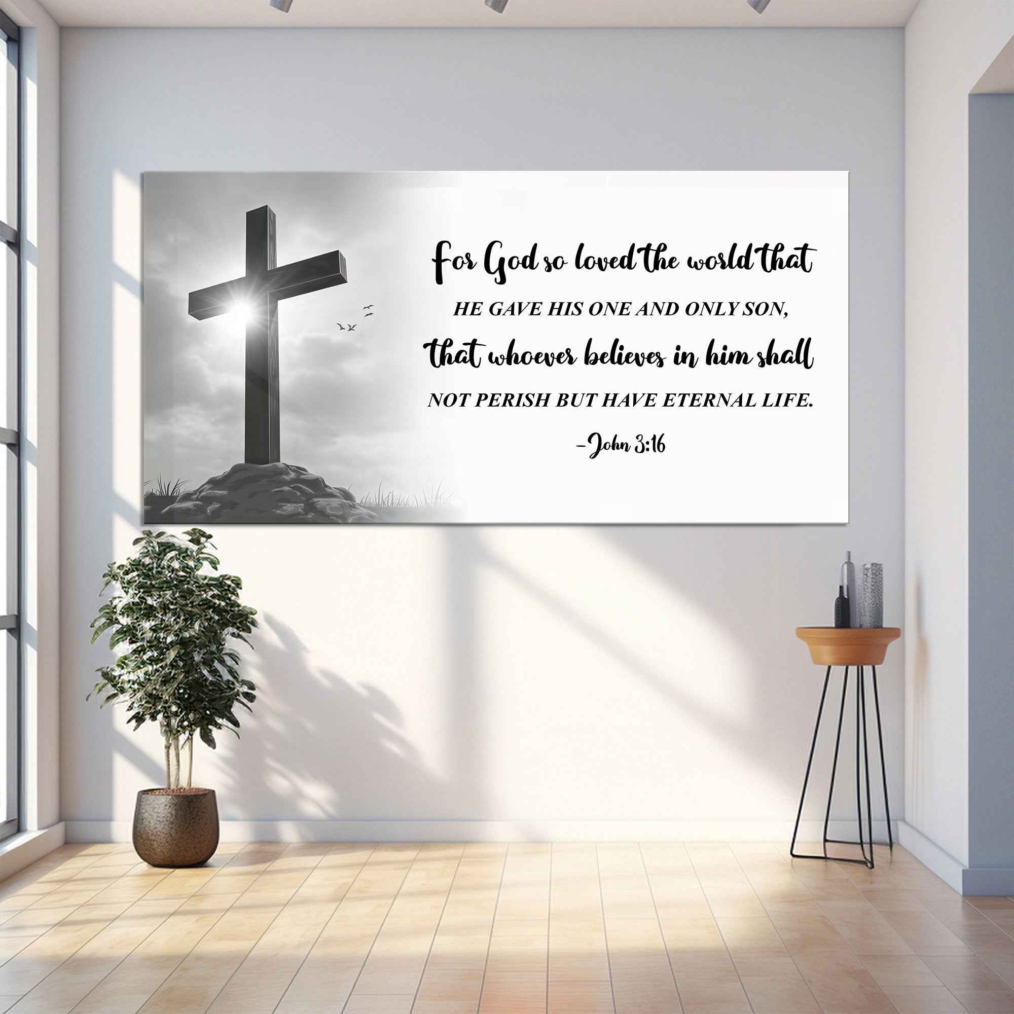 John 3:16: For God So Loved The World Faith Sign VI