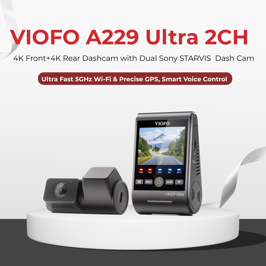 VIOFO A229 Ultra 4K+4K 2-Channel 30FPS UHD Dash Cam