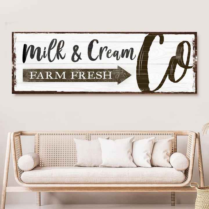 Farm Fresh Milk And Cream Co Sign