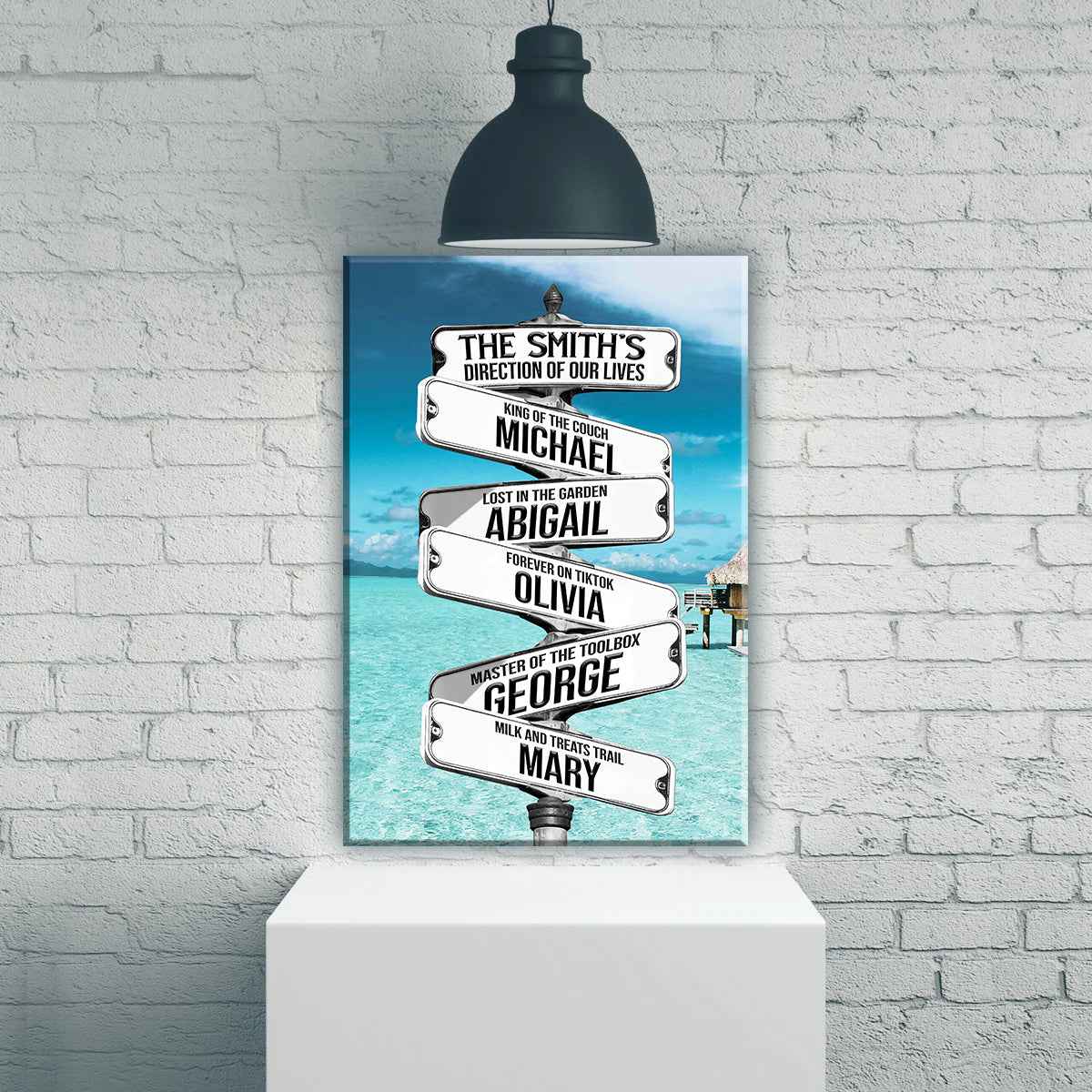 Direction Of Our Lives Family Beach Names Sign
