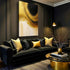 Minimalist Black and Gold Wall Art