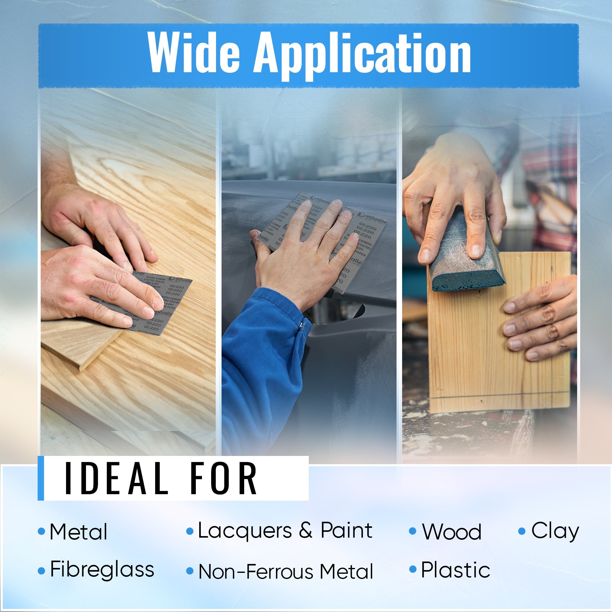 2000 Grit Sandpaper Sheets – 25 Pack, 9x11 in, Wet or Dry Use
