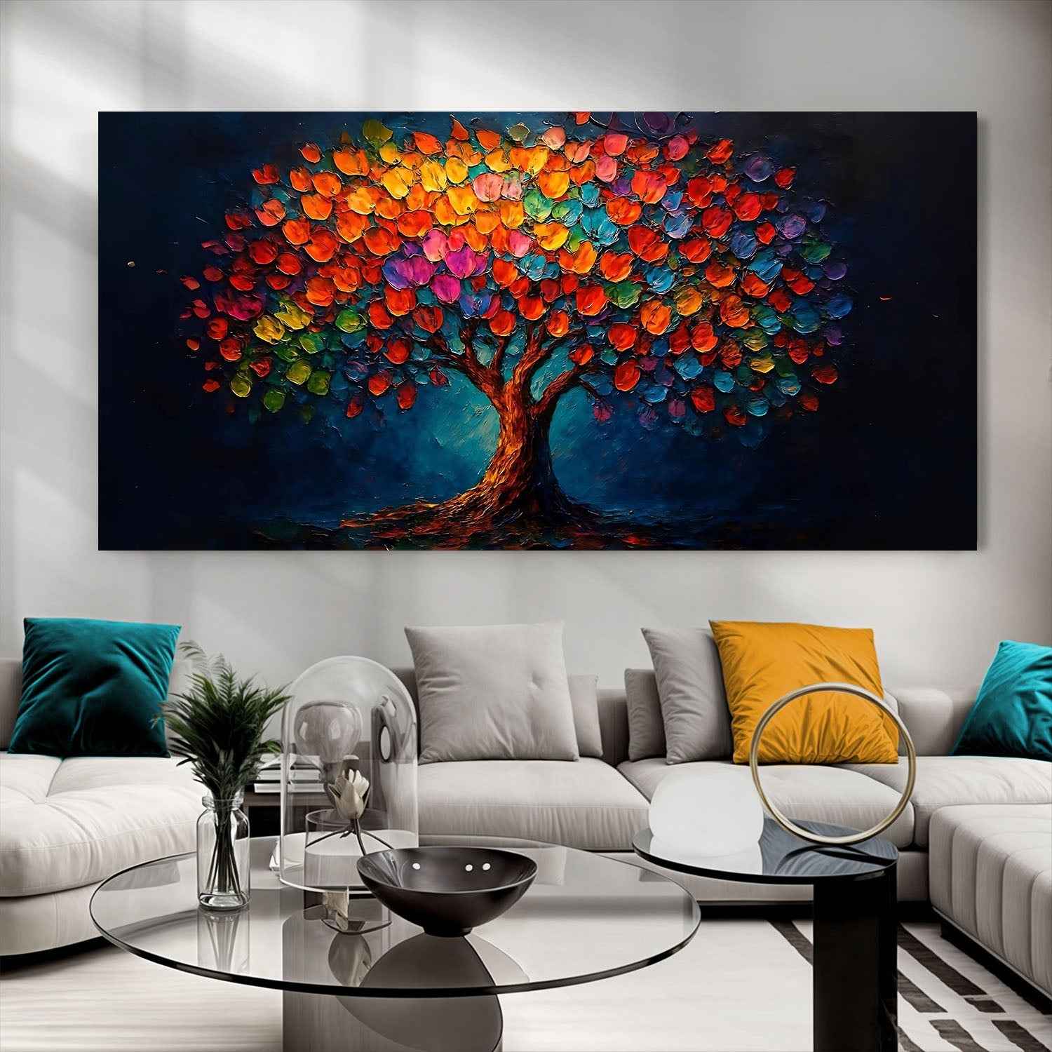 Rainbow Bloom Wall Art
