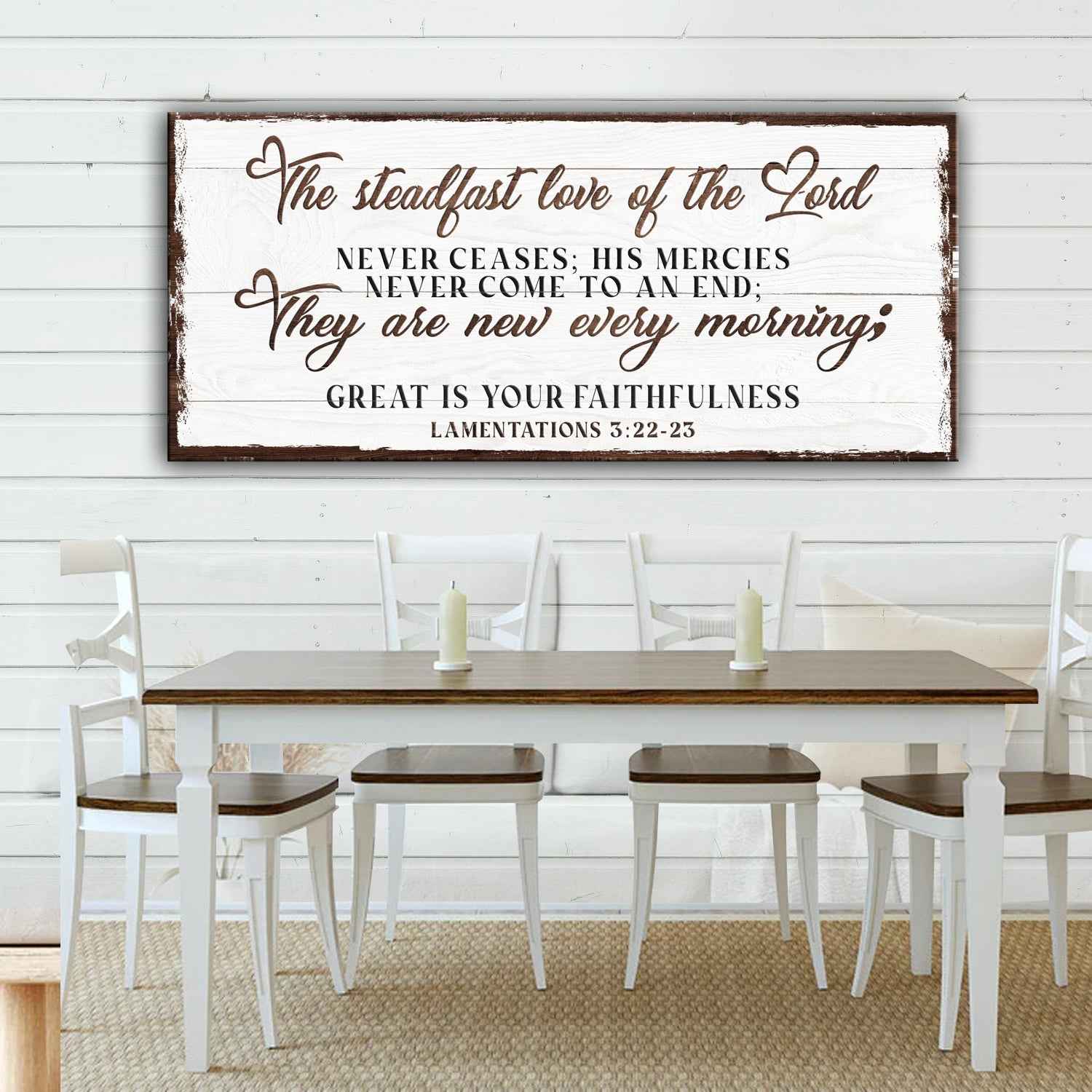 The Steadfast Love Of The Lord Lamentations 3:22-23 Faith Sign III