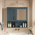 2 In 1 Wall-Mounted Mirror Cabinet With Adjustable Shelves, Soft-Close Doors, High-Definition Mirror & Storage