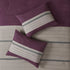 7 Piece Purple Faux Suede Comforter Set Full Size