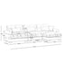 Super Comfort Oversized Modular Sectional Sofa With Movable Ottoman