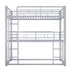 Triple Bunk Bed With Sturdy Construction And Space Saving Design