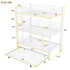 Triple Bunk Bed With Trundle, Heavy Duty Steel Construction