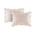 3 Piece Reversible Scalloped Edge Quilt Set - Blush King/Cal King