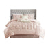 7 Piece Tufted Comforter Set Blush California King
