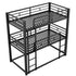 Triple Bunk Bed With Sturdy Construction And Space Saving Design