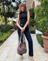 Kathmandu Collection Patchwork Striped Hobo Bag
