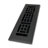 Cast Aluminum Arts & Crafts Vent Cover - Black