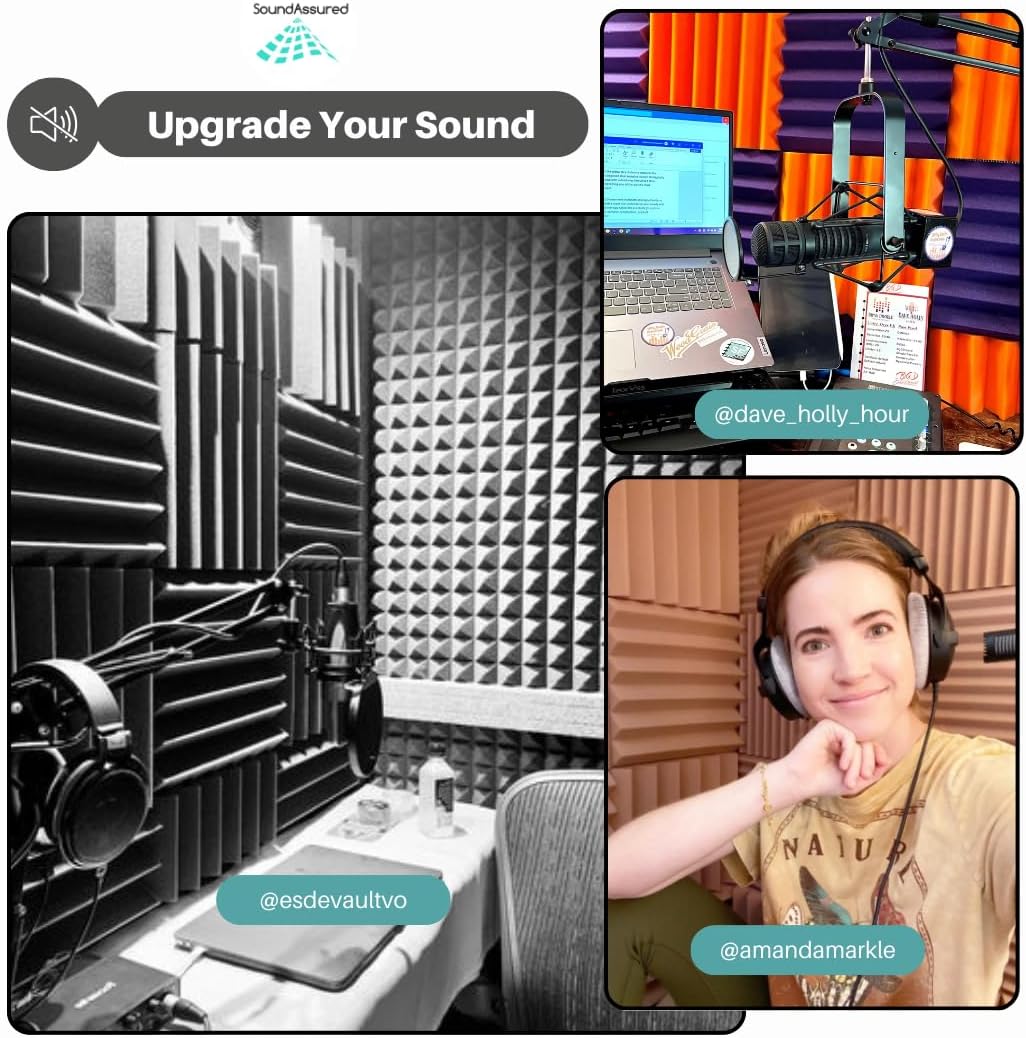 Easy Mount Acoustic Foam Kit - 12x12x2